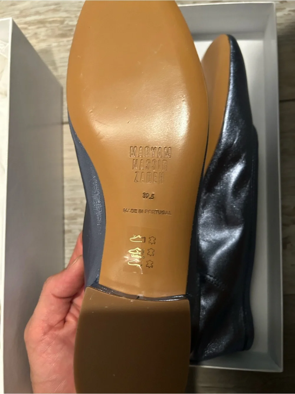 NIB MNZ Maryam Nassir Zadeh Serafina Flats in Spill 39.5